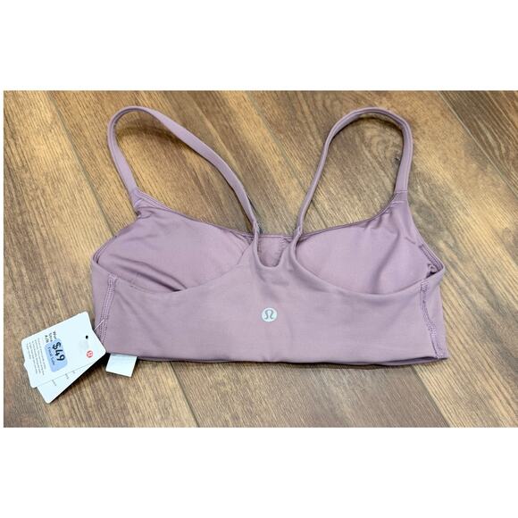 Lululemon Wunder Train Strappy Racer Bra Support A/B in Lavender Lux NEW - Picture 5 of 6